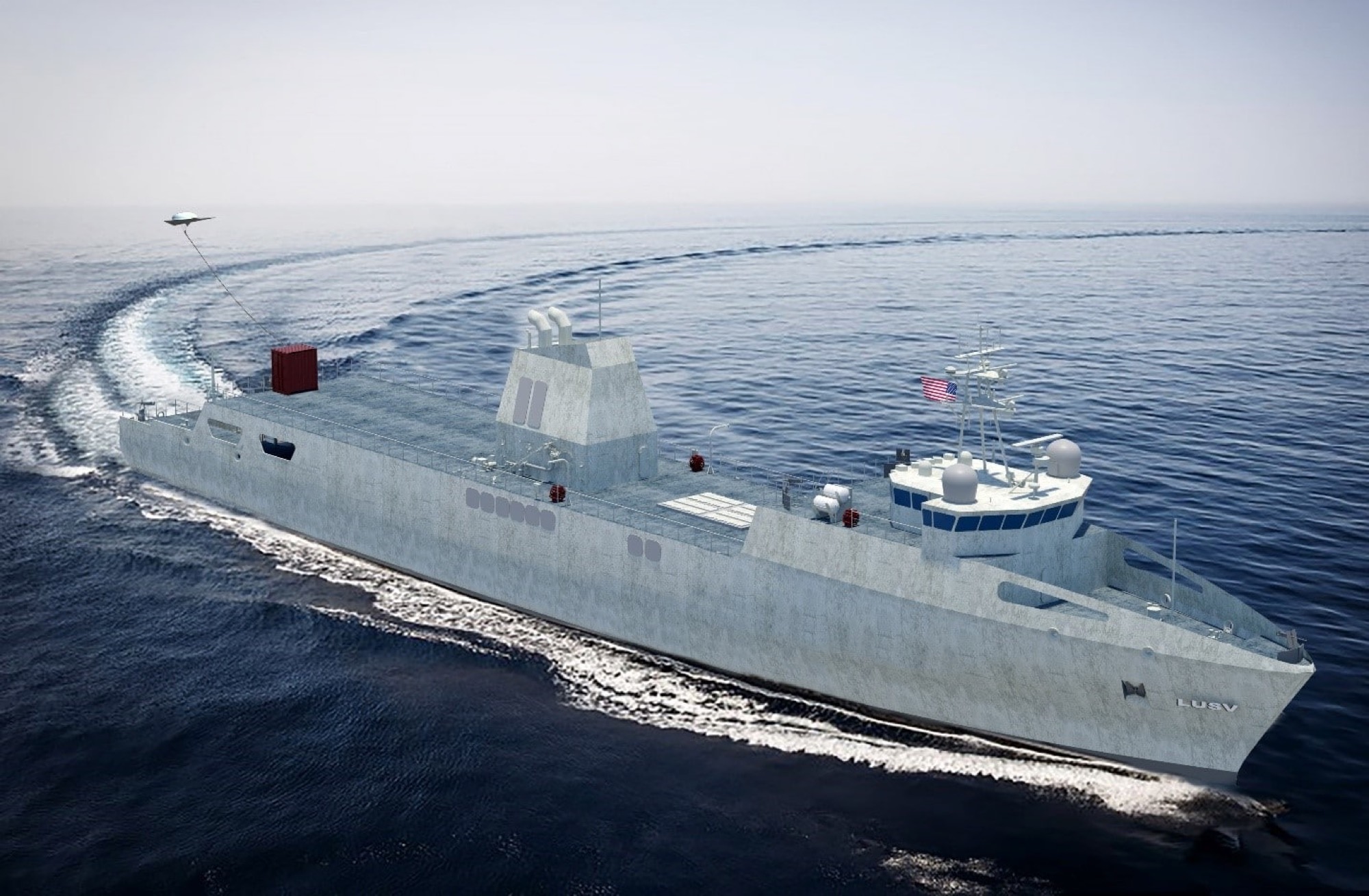 Hybrid-electric marine platform operating on open water